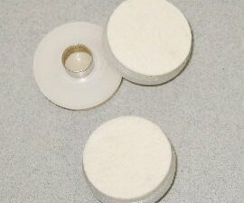 1"(25mm) Tap-In Foor Protector - White, 4/pkg
