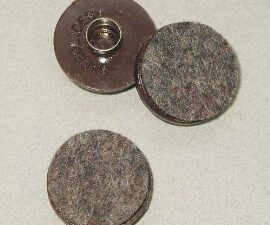1"(25mm) Tap-In Floor Protector - Brown, 4/pkg