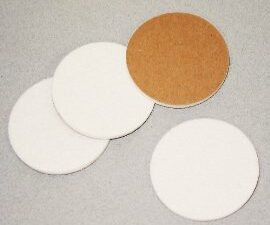 1-7/8"(47mm) Self Adhesive Floor Protector - White, 4/pkg