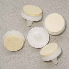 7/8"(22mm) Stemglide Floor Protector - White, 4/pkg
