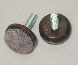 1"(25mm) Leveler Floor Protector - Brown, 4/pkg