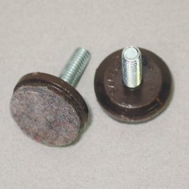 1"(25mm) Leveler Floor Protector - Brown, 4/pkg