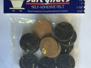 1"(25mm) Self Adhesive Floor Protector - Brown, 12/pkg